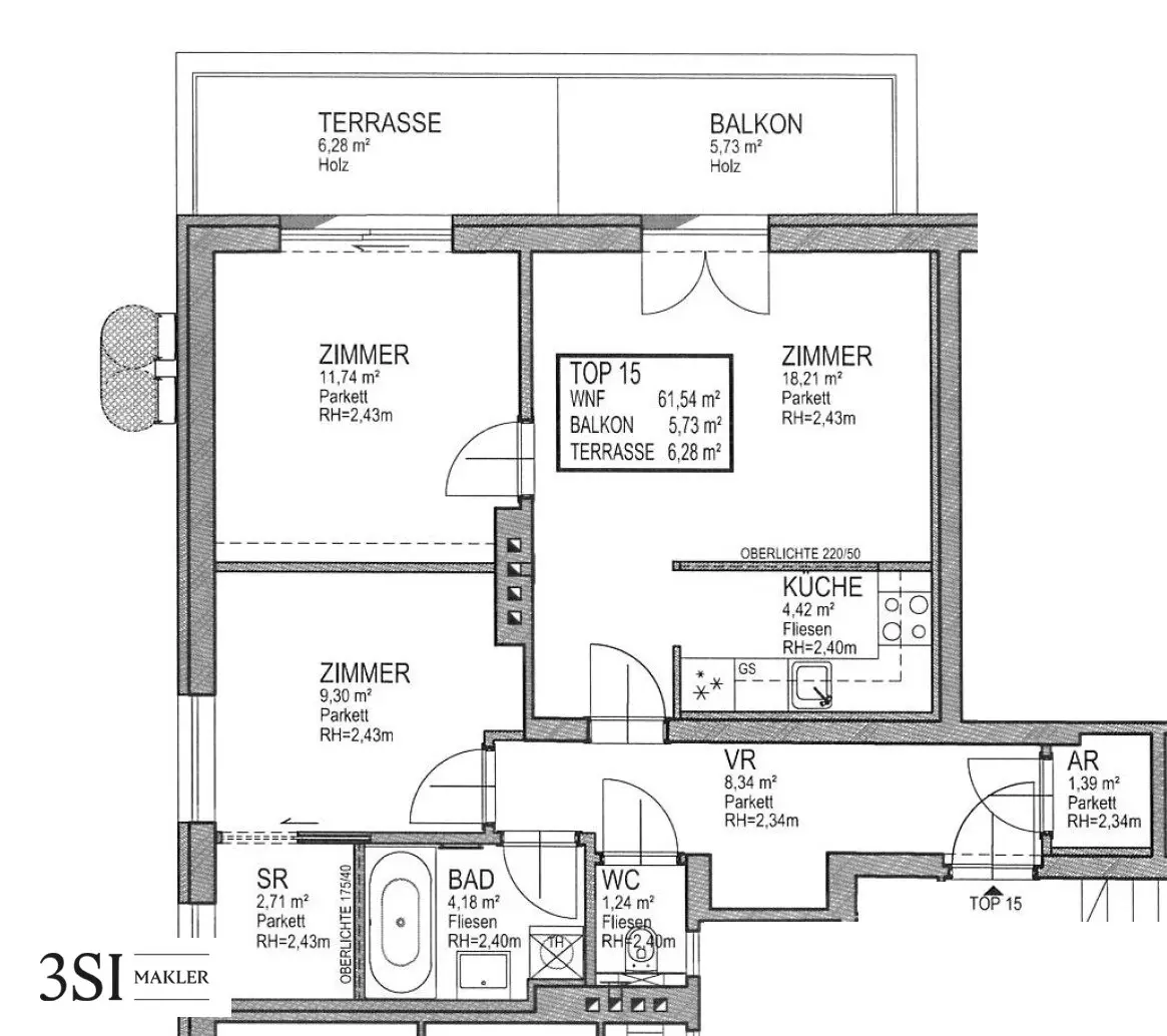 The Heights: Hietzinger Weitblick – stilvolle 2-Zimmer-Wohnung mit Terrasse