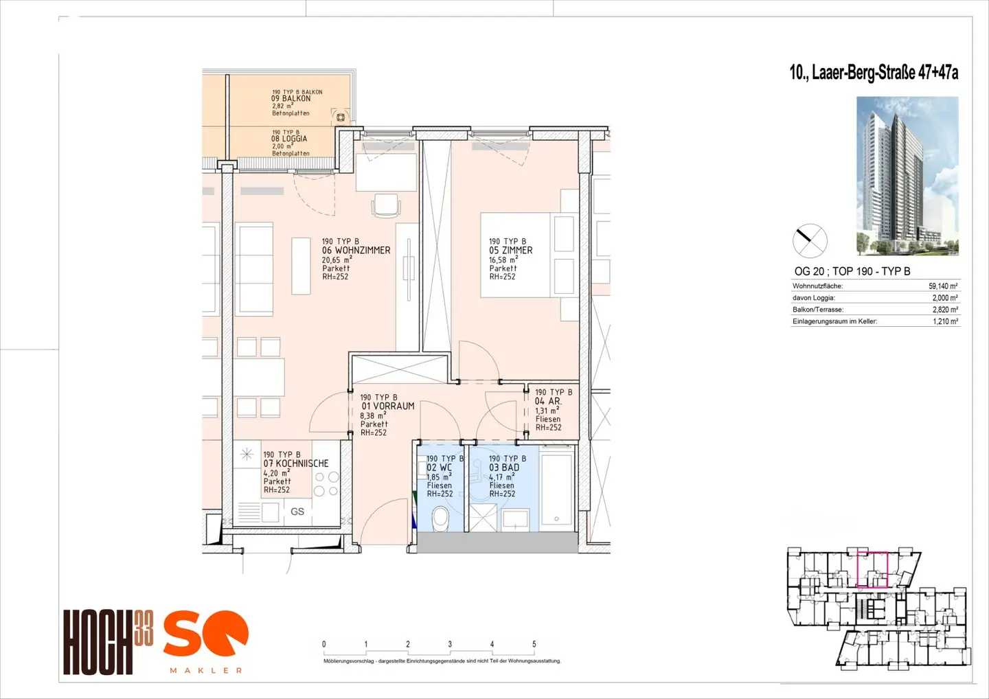 # SQ - HOCH33 - LIVING WITH PANORAMIC VIEWS IN THE HIGHEST RESIDENTIAL BUILDING IN VIENNA