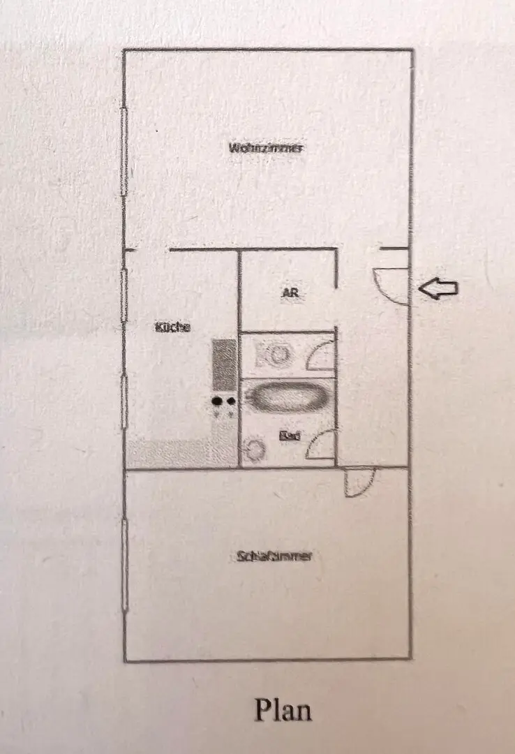 Sanierungsbedürftige 2 Zimmer Wohnung in der Taubergasse in 1170 Wien