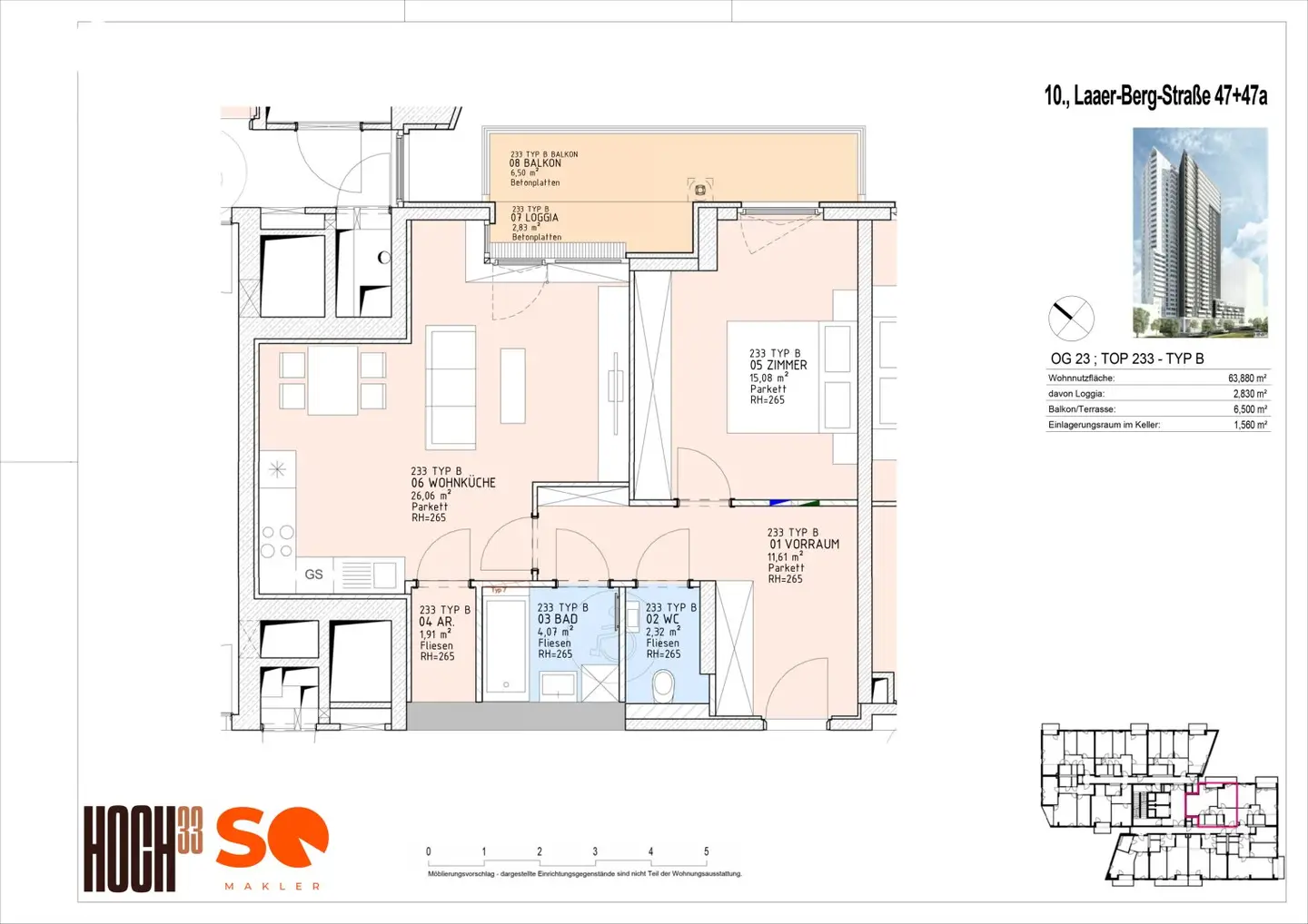 # SQ - HOCH33 - LIVING WITH PANORAMIC VIEWS IN VIENNA'S HIGHEST RESIDENTIAL BUILDING