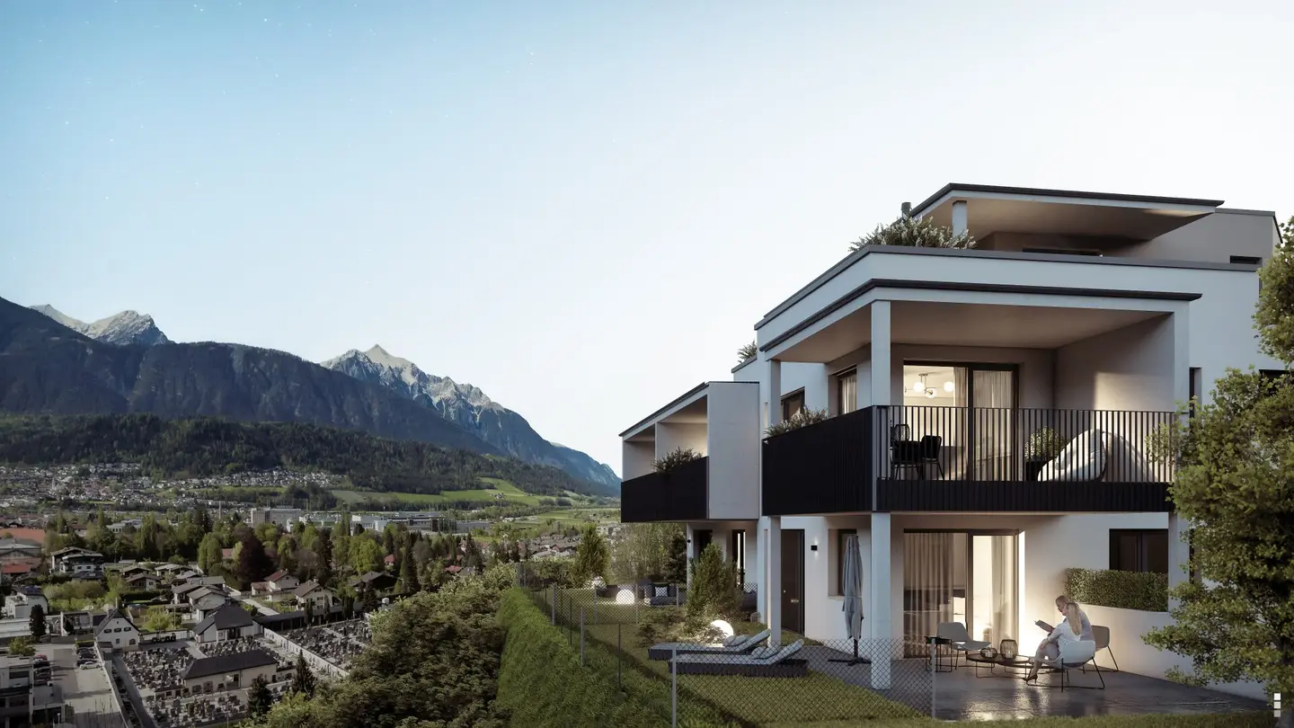 Exclusive 4-room garden apartment in small residential complex in Wattens