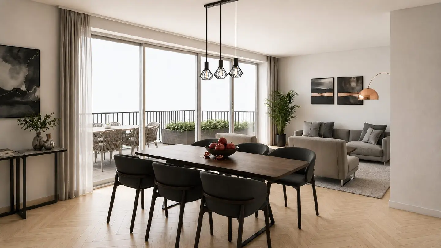 Dachgeschosswohnung with generous terraces and lift