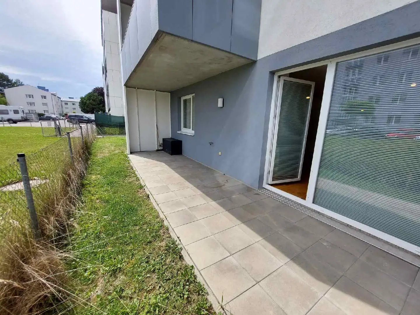 Bright ground floor apartment with private garden and loggia