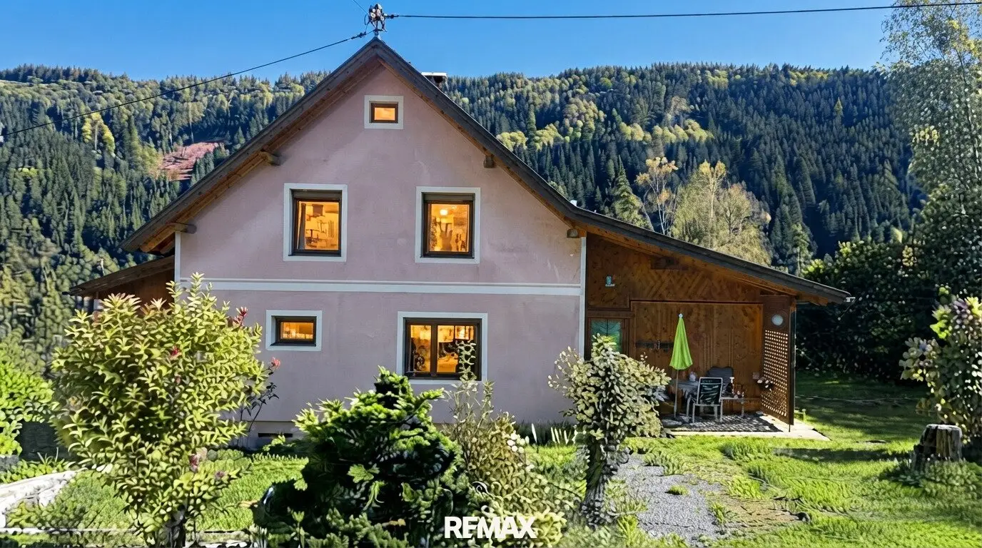 Natur vor der Haustüre – Einfamilienhaus mit großem Garten in Mellach