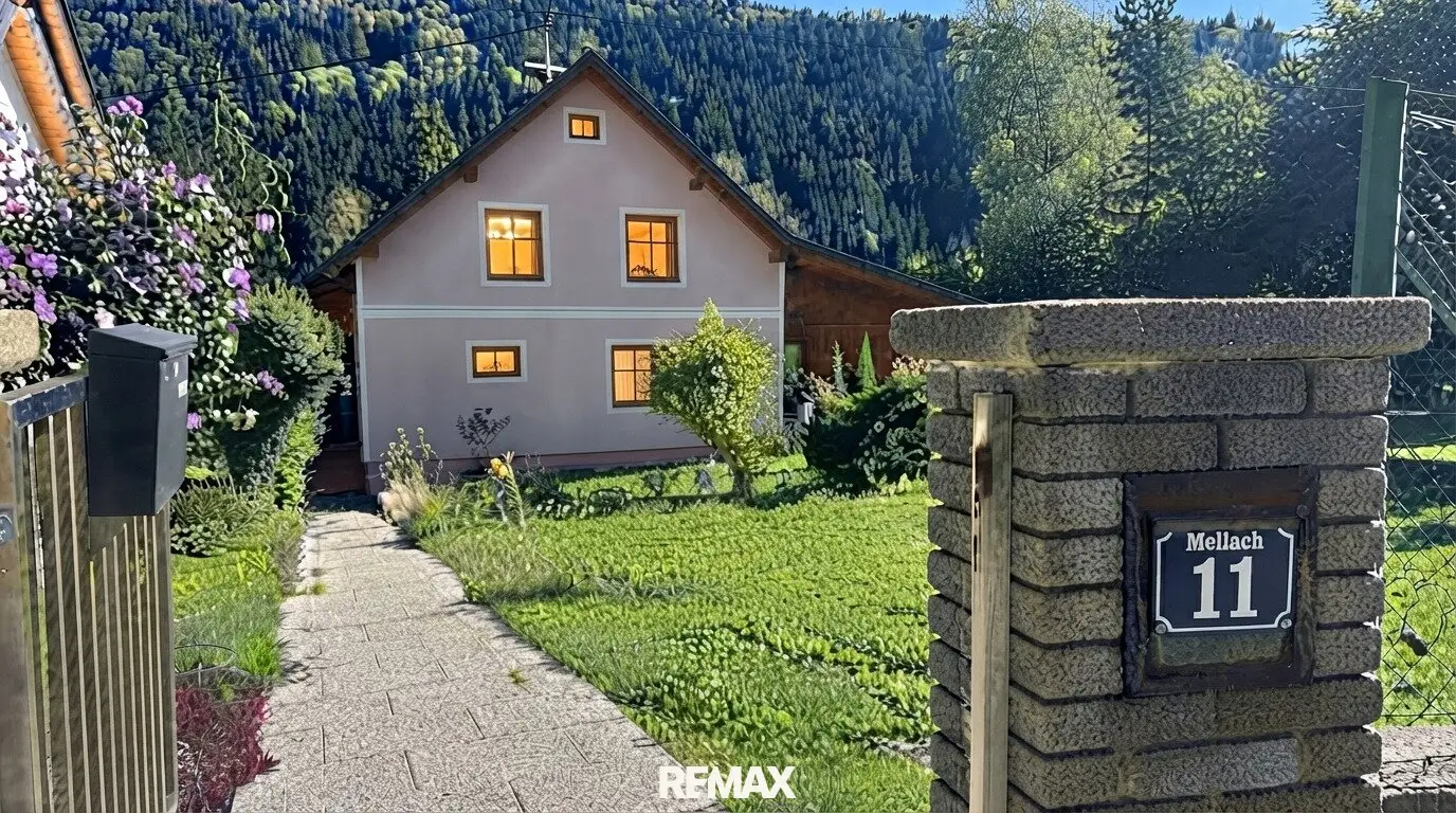 Natur vor der Haustüre – Einfamilienhaus mit großem Garten in Mellach