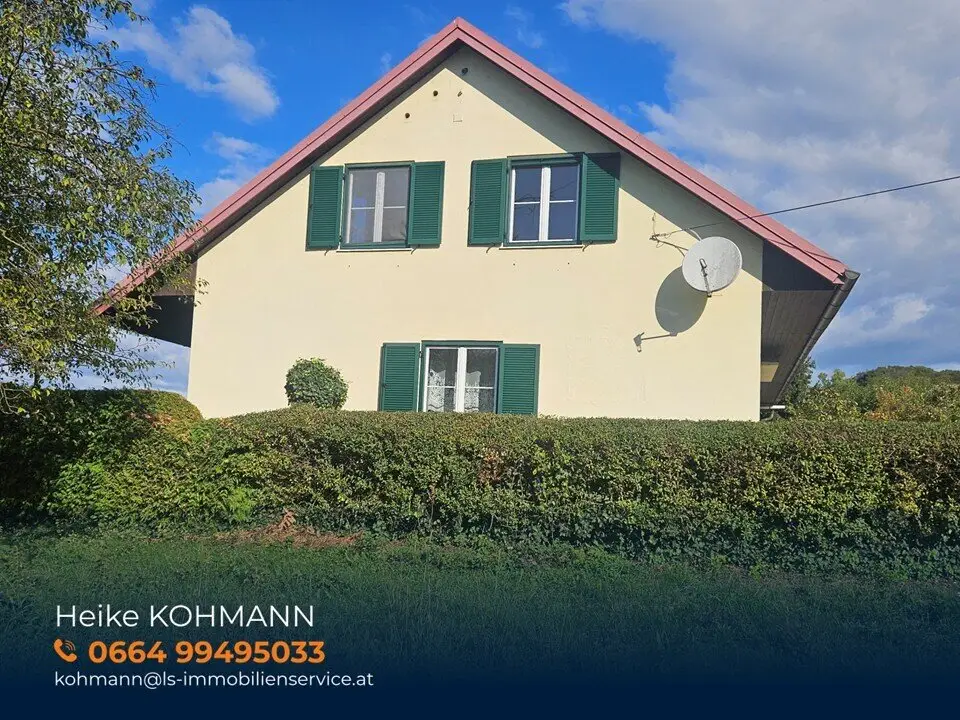 Wohnen, Werken &amp; Selbstversorgen in der Südoststeiermark – Einfamilienhaus mit großem Nebengebäude und 1.497 m² Grund in Straden