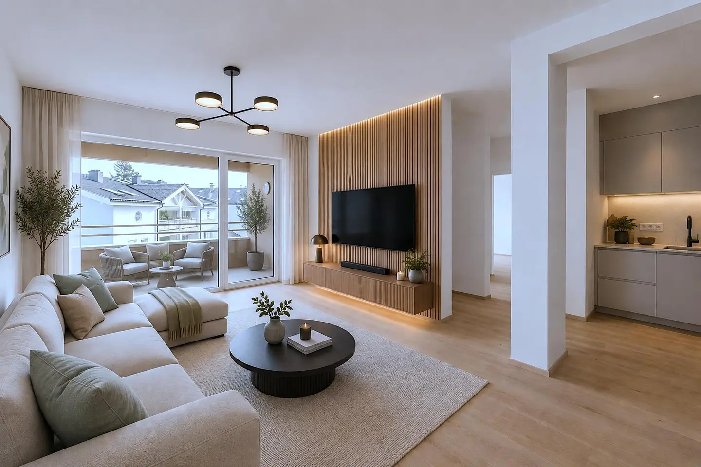 Wohnung mit privater Dachterrasse und begrüntem Dachgarten