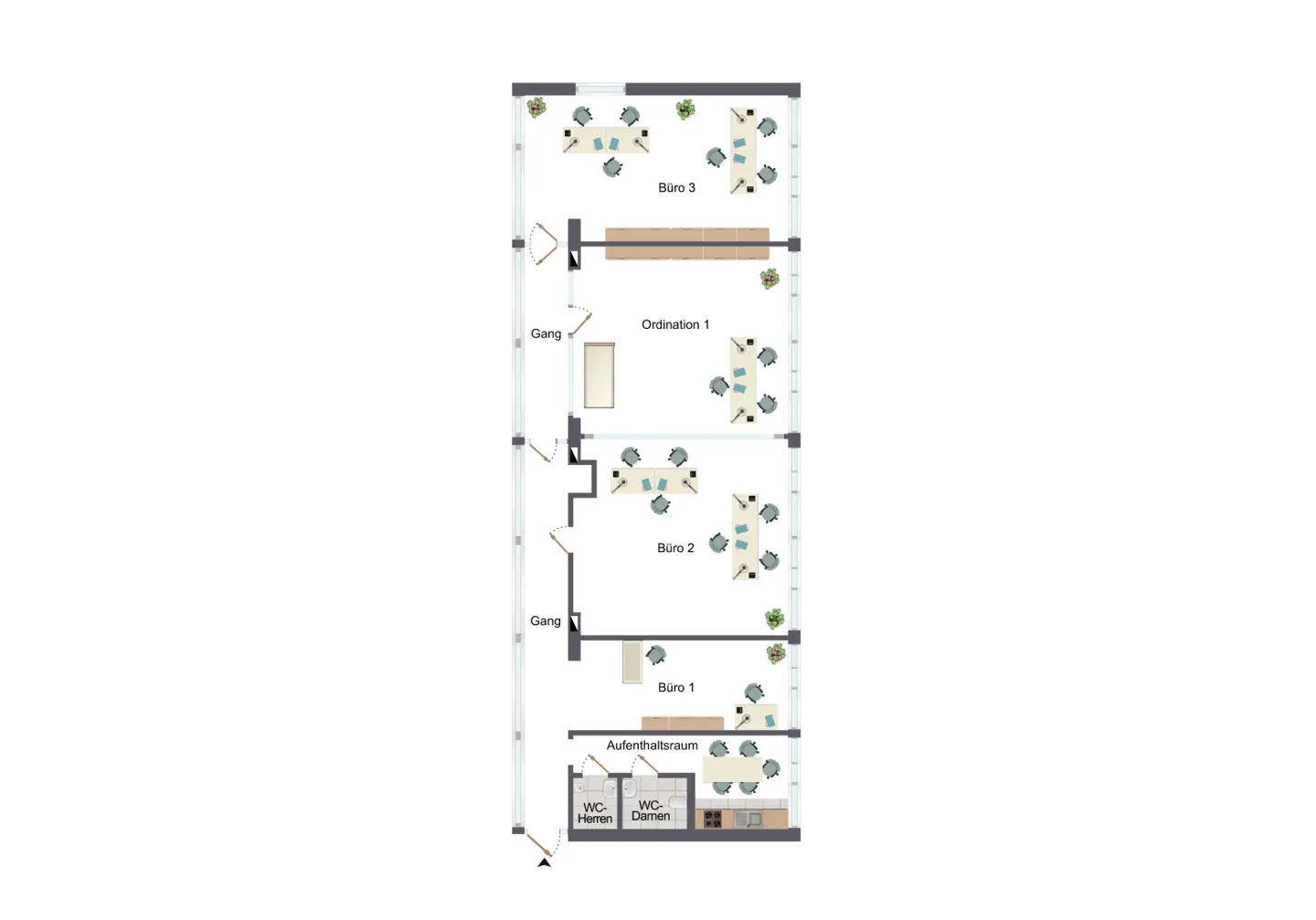 Klimatisierte flexible Gewerbefläche mit Lift Wohnung