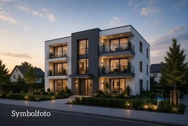 Neubauwohnung Projektgrundstück mit Stellplätzen