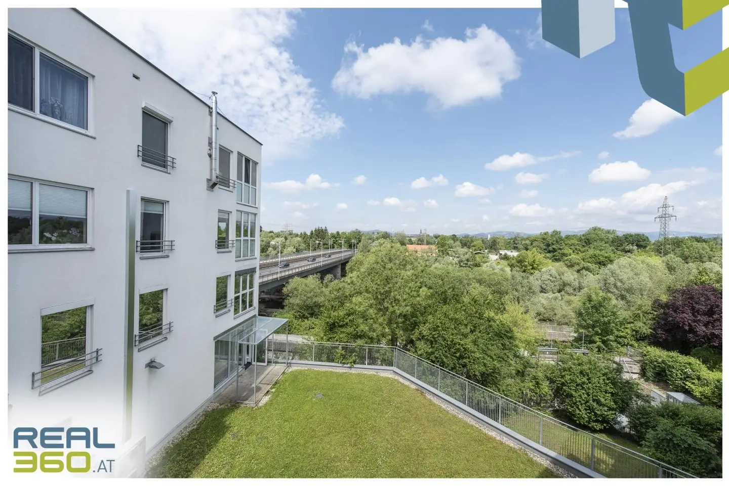 Blick Richtung Traunbrücke