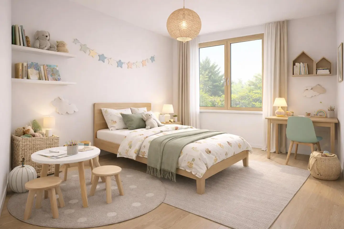 Lichtdurchflutete Wohnung mit Balkon und Fischgrätparkett