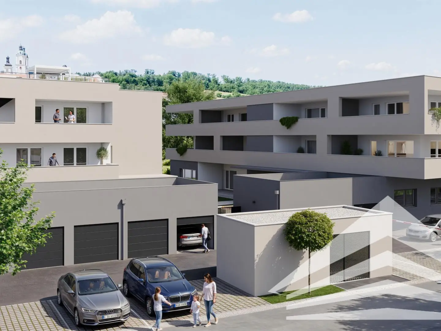 Moderne Wohnung mit großem Balkon nahe Stift