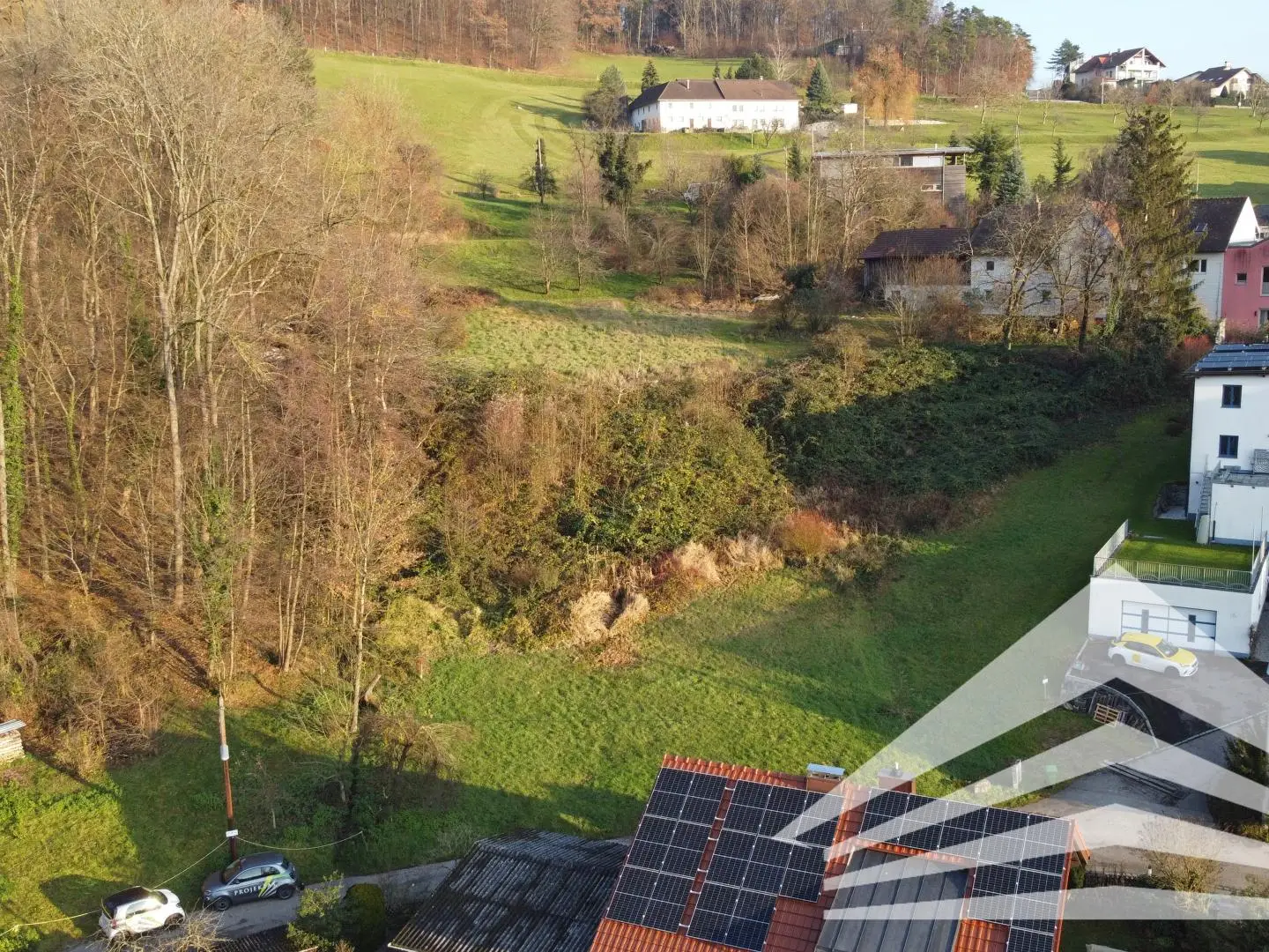 Sonnig ausgerichtete Wohnung in Hanglage mit Waldrandblick