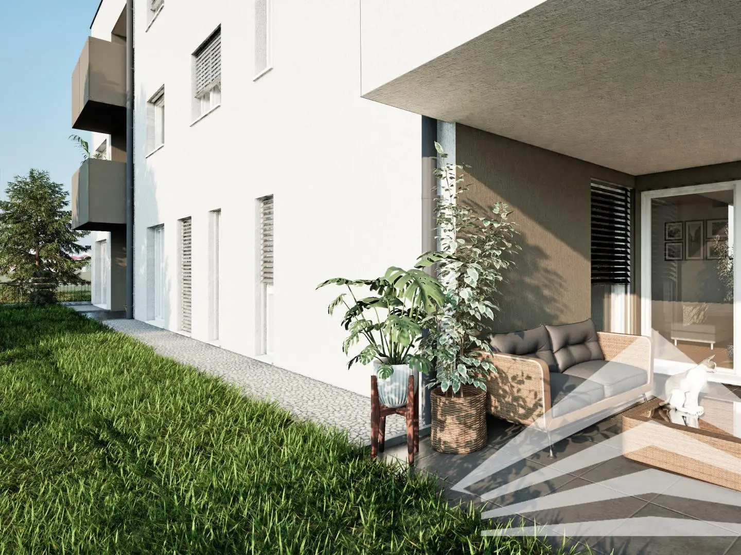 Neubauwohnung in Innenstadtlage mit Balkon und Tiefgarage