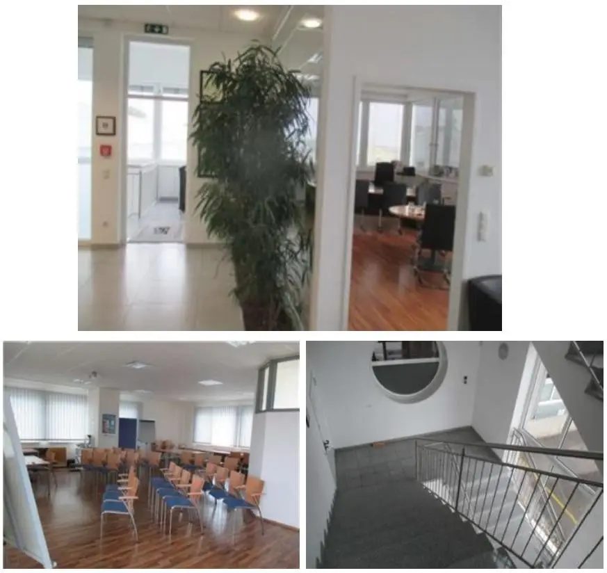 Moderne Büroflächen mit Lager und Klimaanlage Loftwohnung