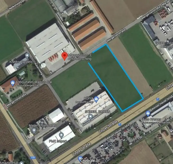 Leasehold plot with B zoning next to B1 Wohnung