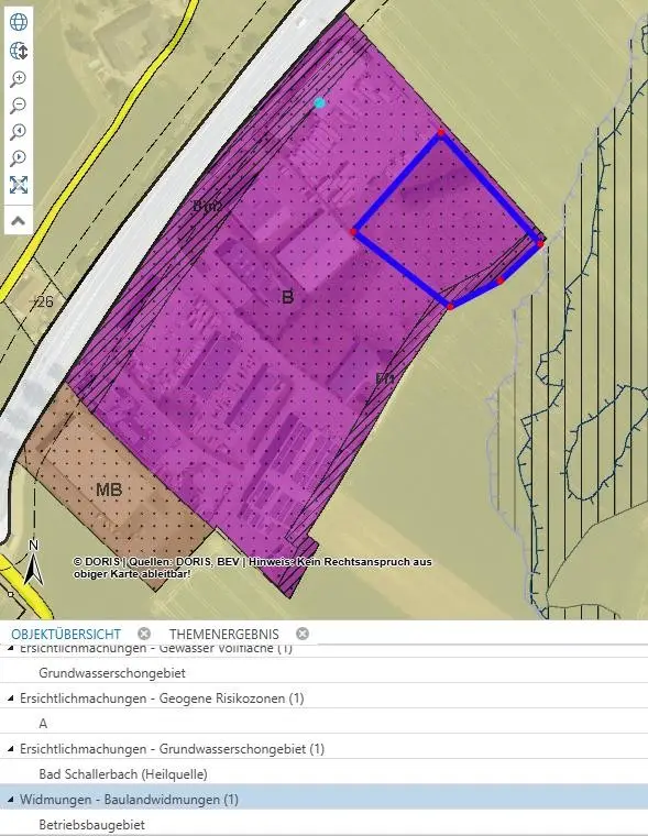 Level commercial plot with B zoning in industrial park investment apartment