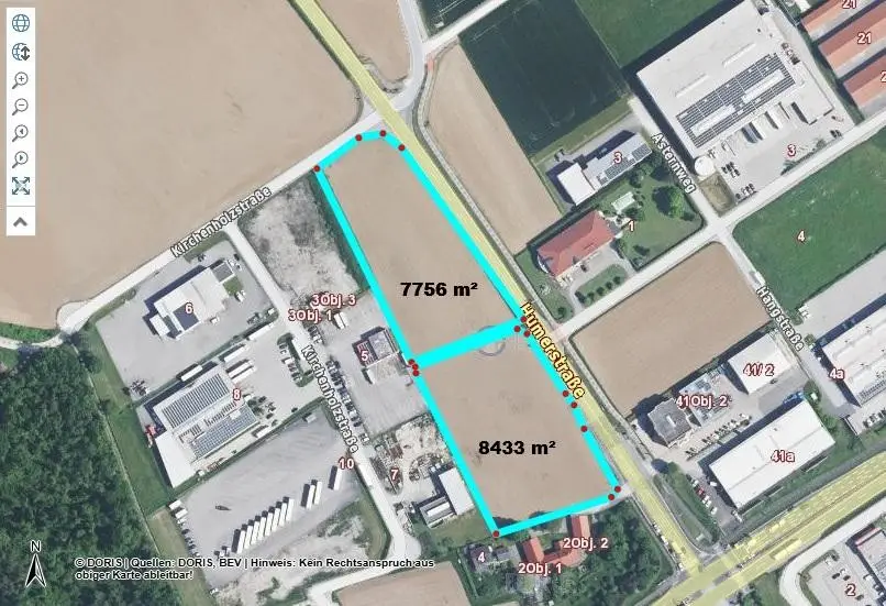 Gewerbegrundstück mit B Widmung Wohnung