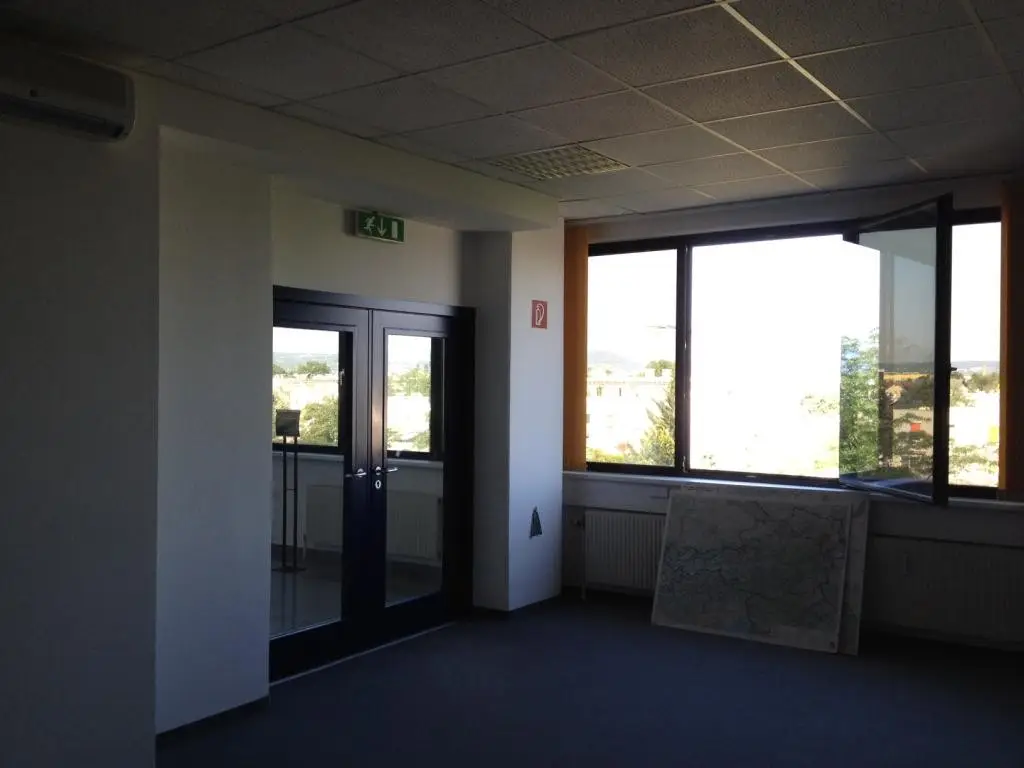 Modern office space with parking deck and lift