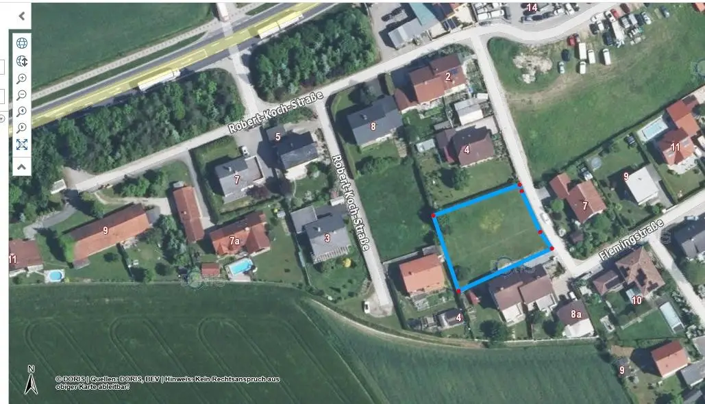 Level building plot in residential area Apartment
