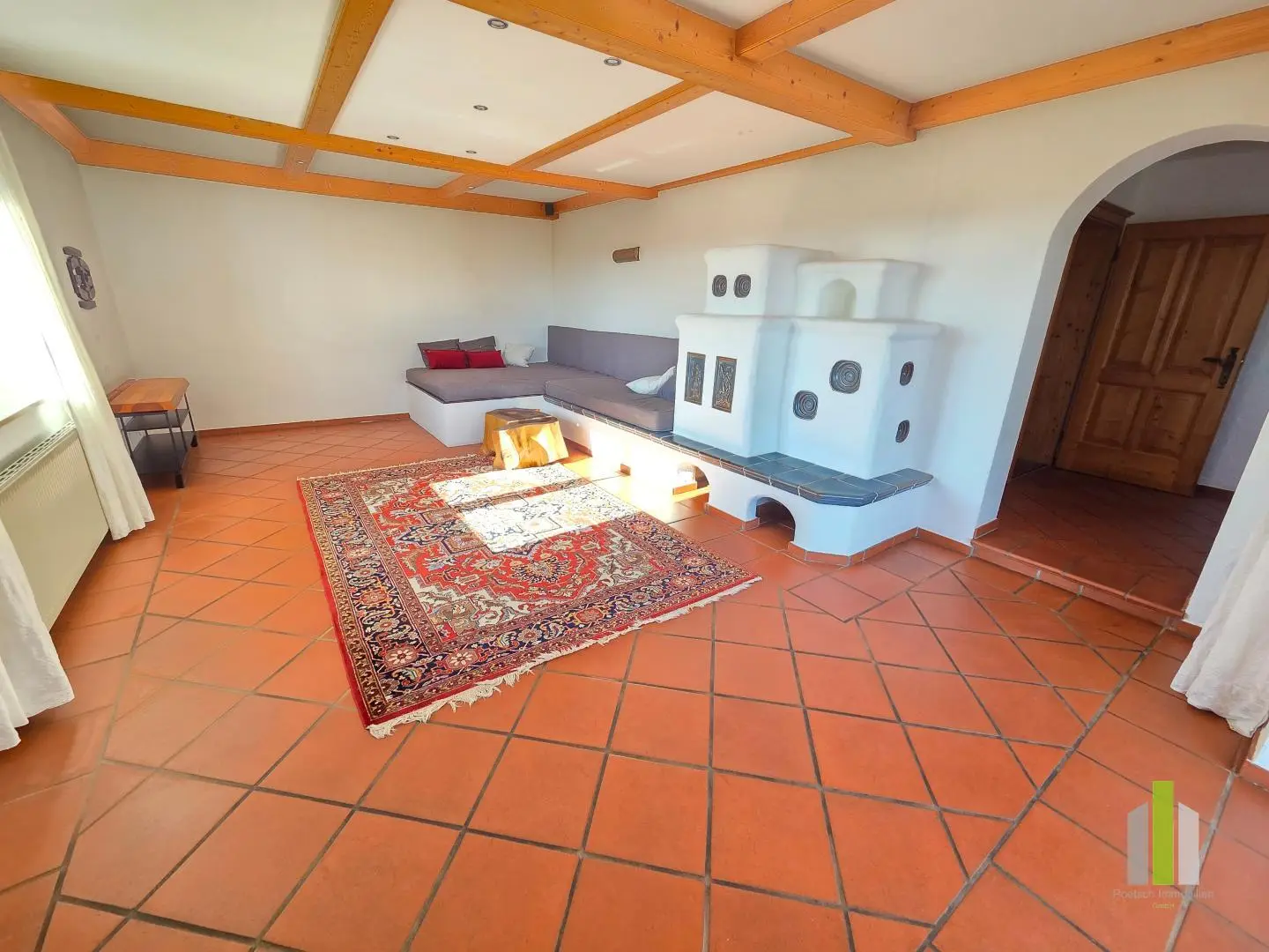 Sunny family apartment with distant and mountain view