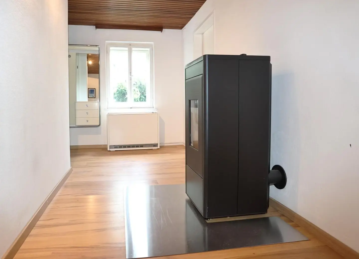 Sunny family apartment with garden and garage