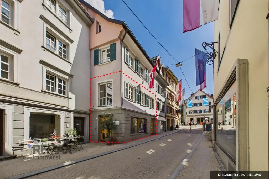 Versatile loft apartment in pedestrian zone with storage option