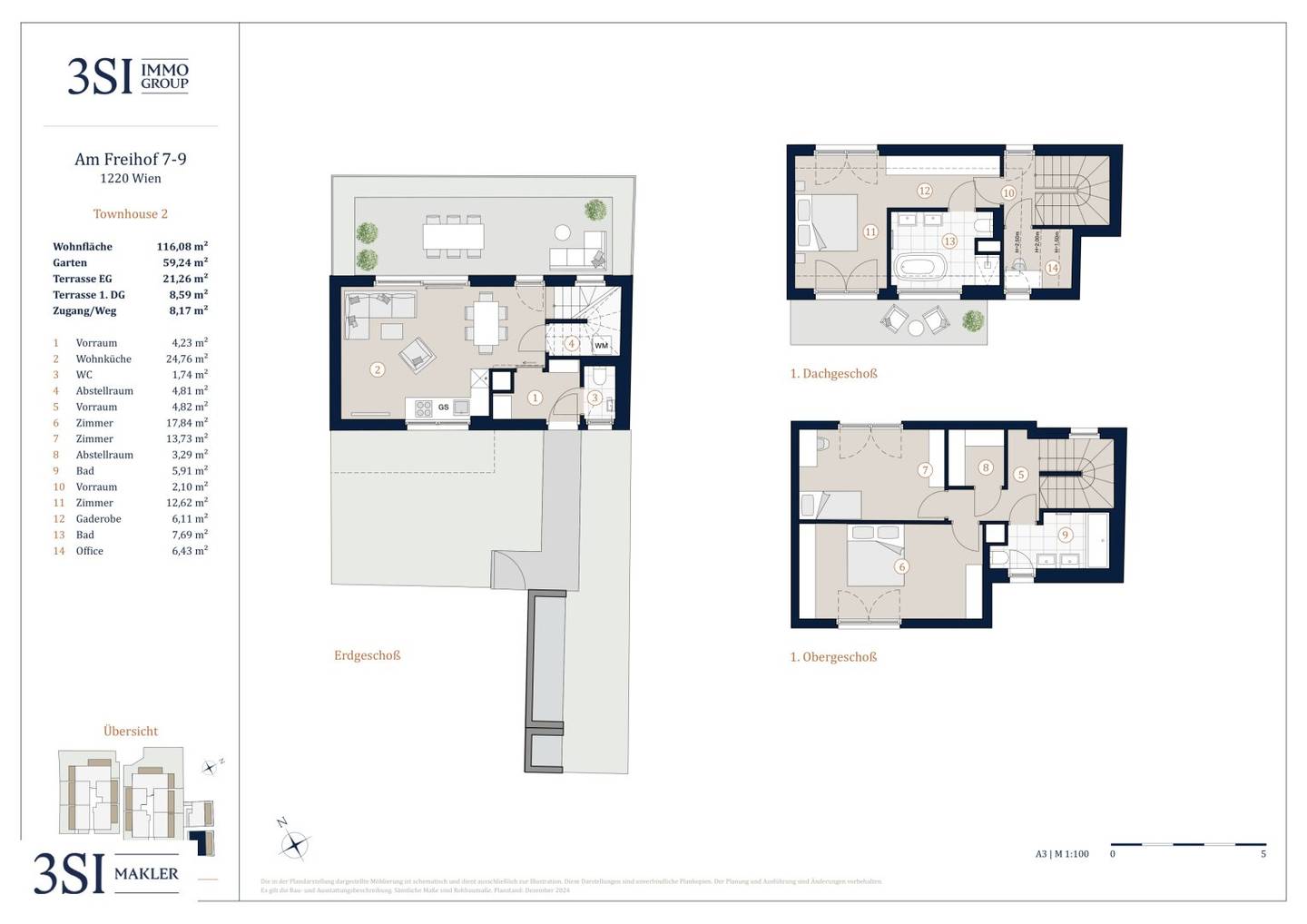 The Liberty: Semi detached house with garden oasis in direct subway proximity