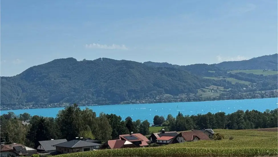 Holiday apartment near Attersee with balcony and green view