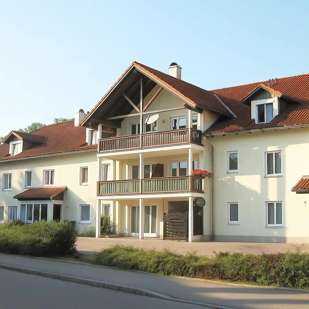Bright quiet ground floor apartment with balcony and parking