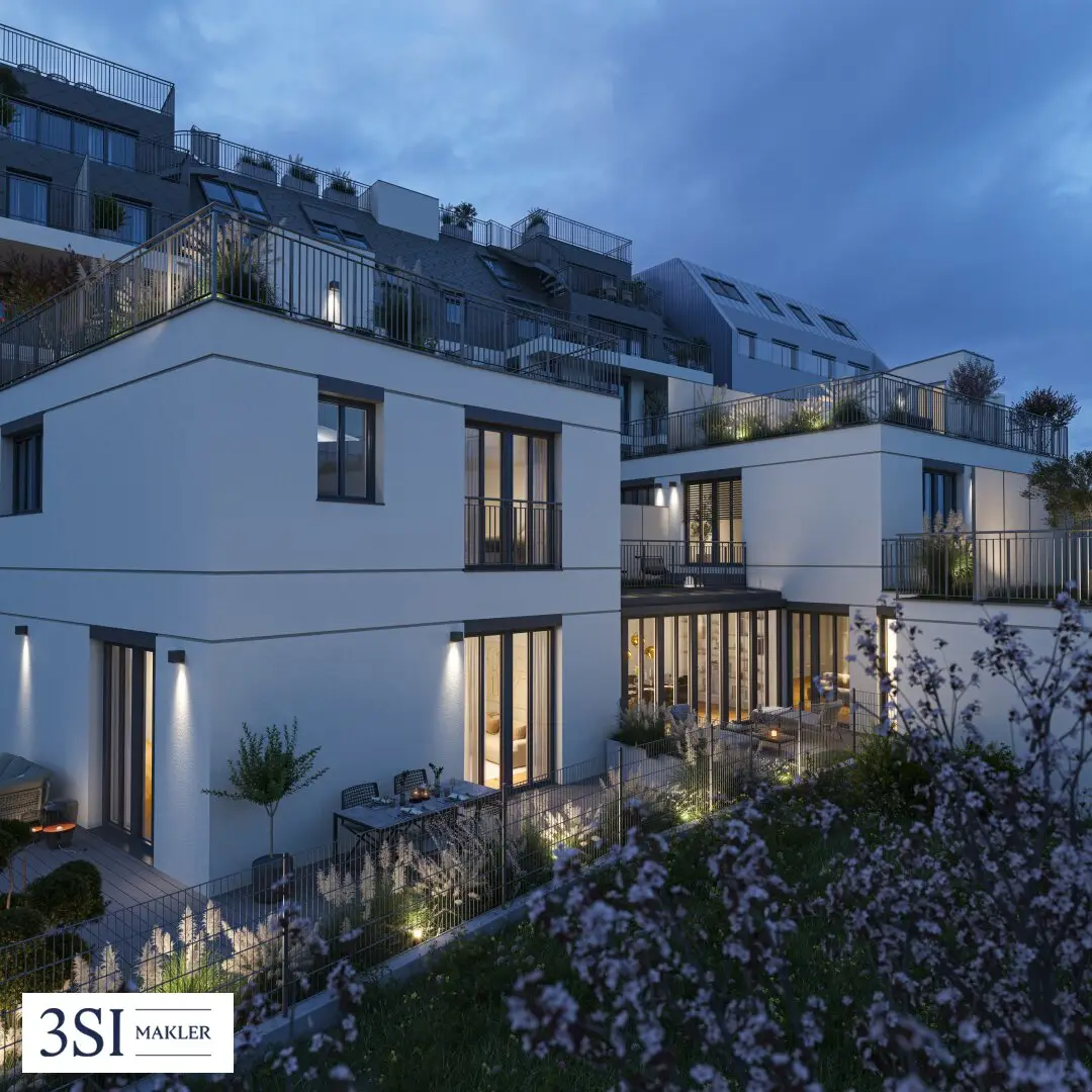 Modernes Reihenhaus mit Dachterrasse und Aufzug