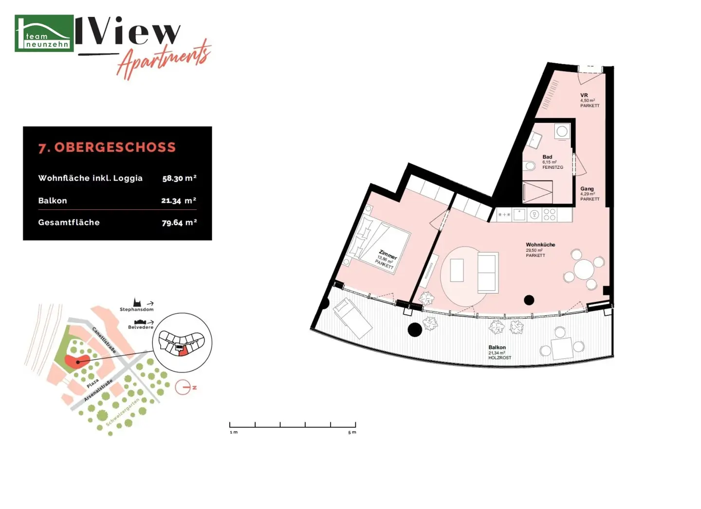 Exclusive 2-room new build apartment near Vienna Central Station available from 01.03.2027