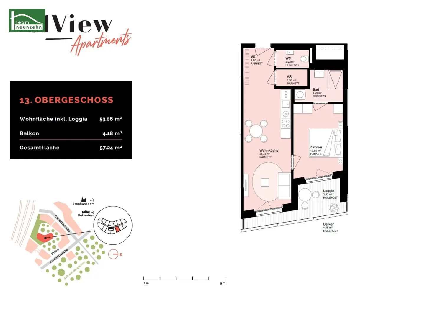 Exclusive 2-room new build apartment near Vienna Central Station - available from December