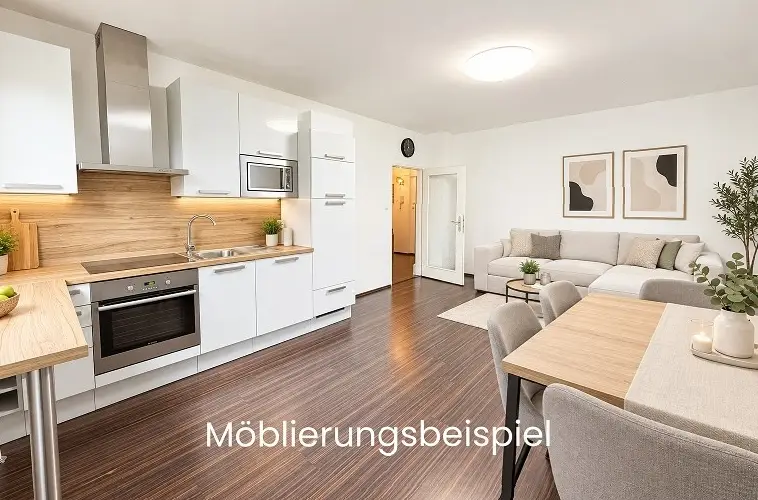 Ruhige westseitige Wohnung mit Grünblick