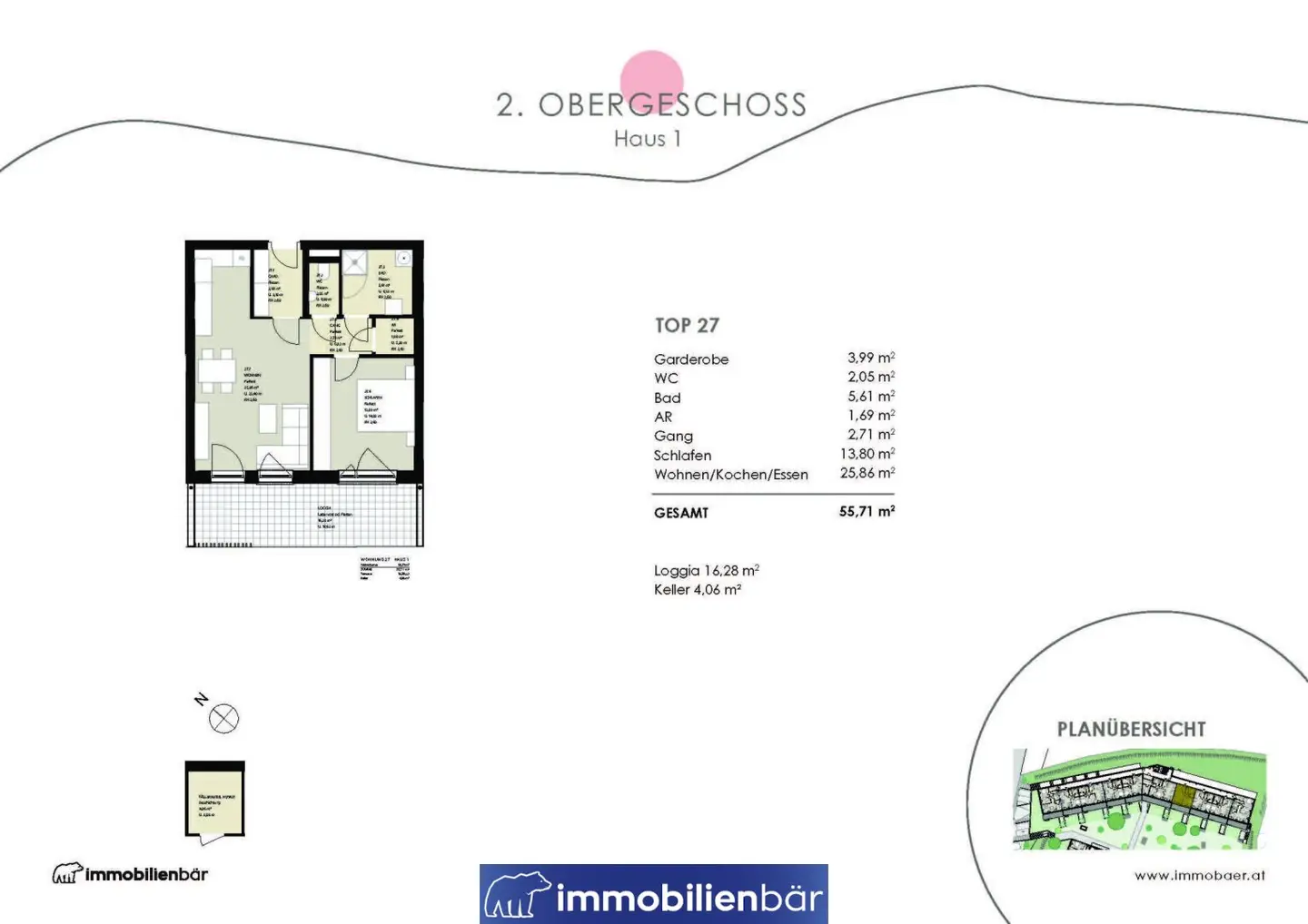 Construction site visit now possible - High-quality new apartment in prime location in Bad Schallerbach - Top 27