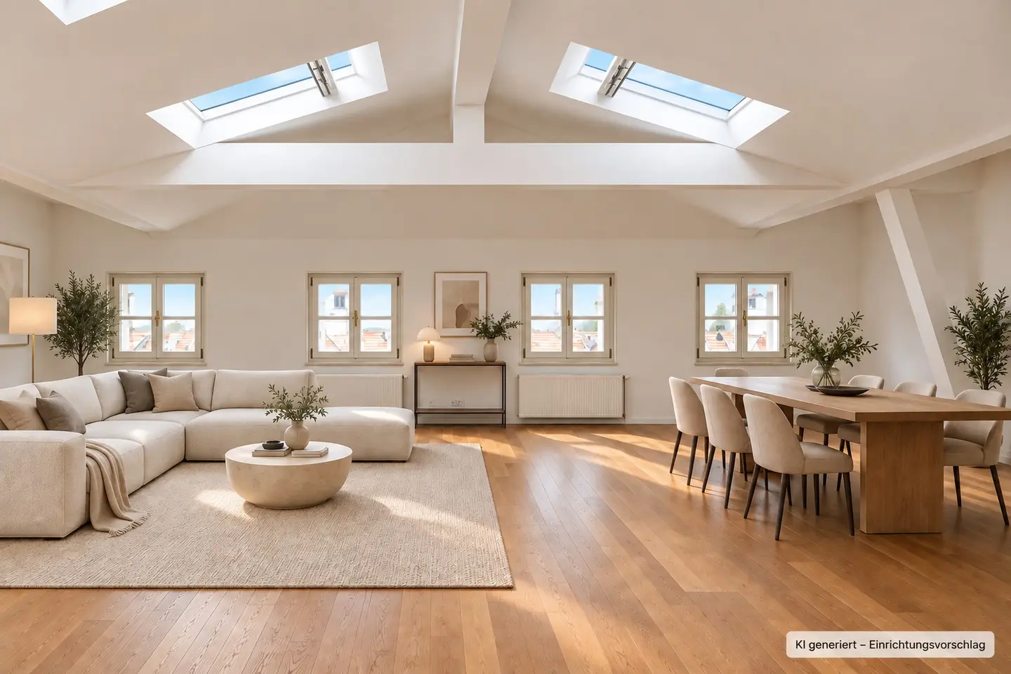 Lichtdurchflutete Dachgeschosswohnung mit Dachterrasse