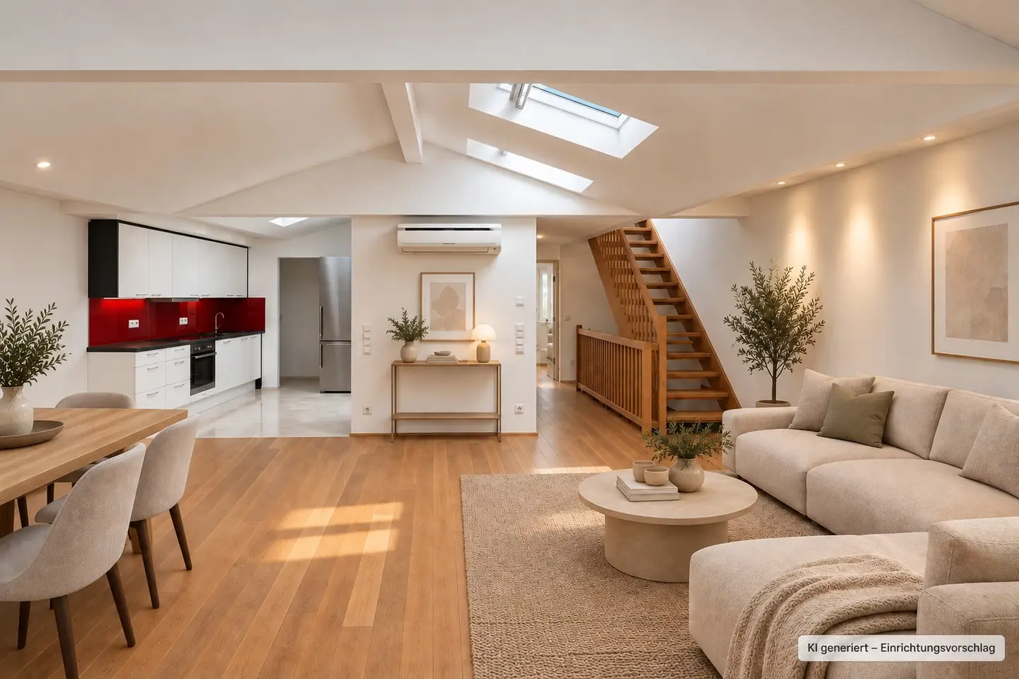 Lichtdurchflutete Dachgeschosswohnung mit Dachterrasse