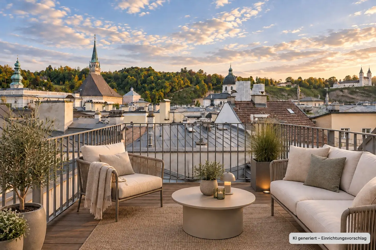 Lichtdurchflutete Dachgeschosswohnung mit Dachterrasse