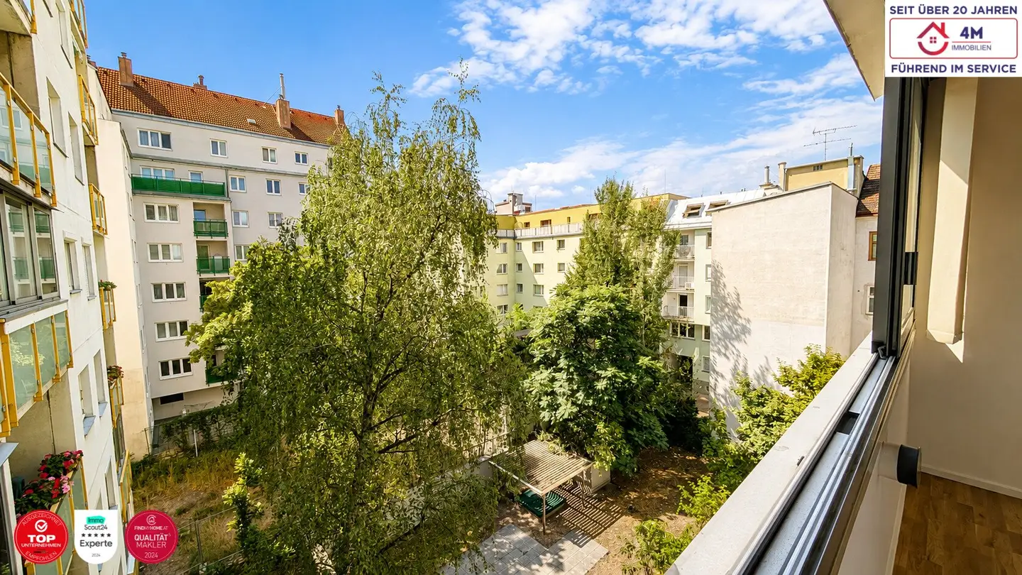 Estbezug in generalsanierter 3-Zimmer-Wohnung mit verglaster Loggia im 4.Lifstock