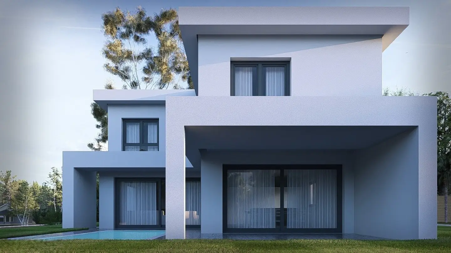 High-quality new build with pool and generous outdoor area