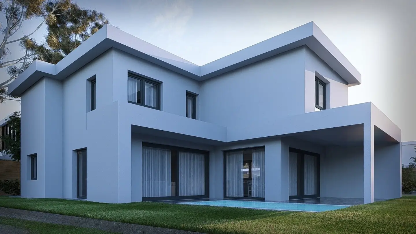 High-quality new build with pool and generous outdoor area