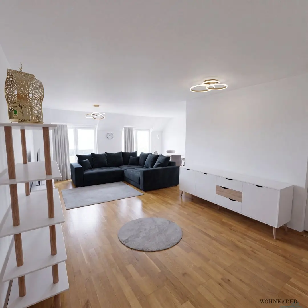 Bright 3-room apartment with air conditioning and district heating