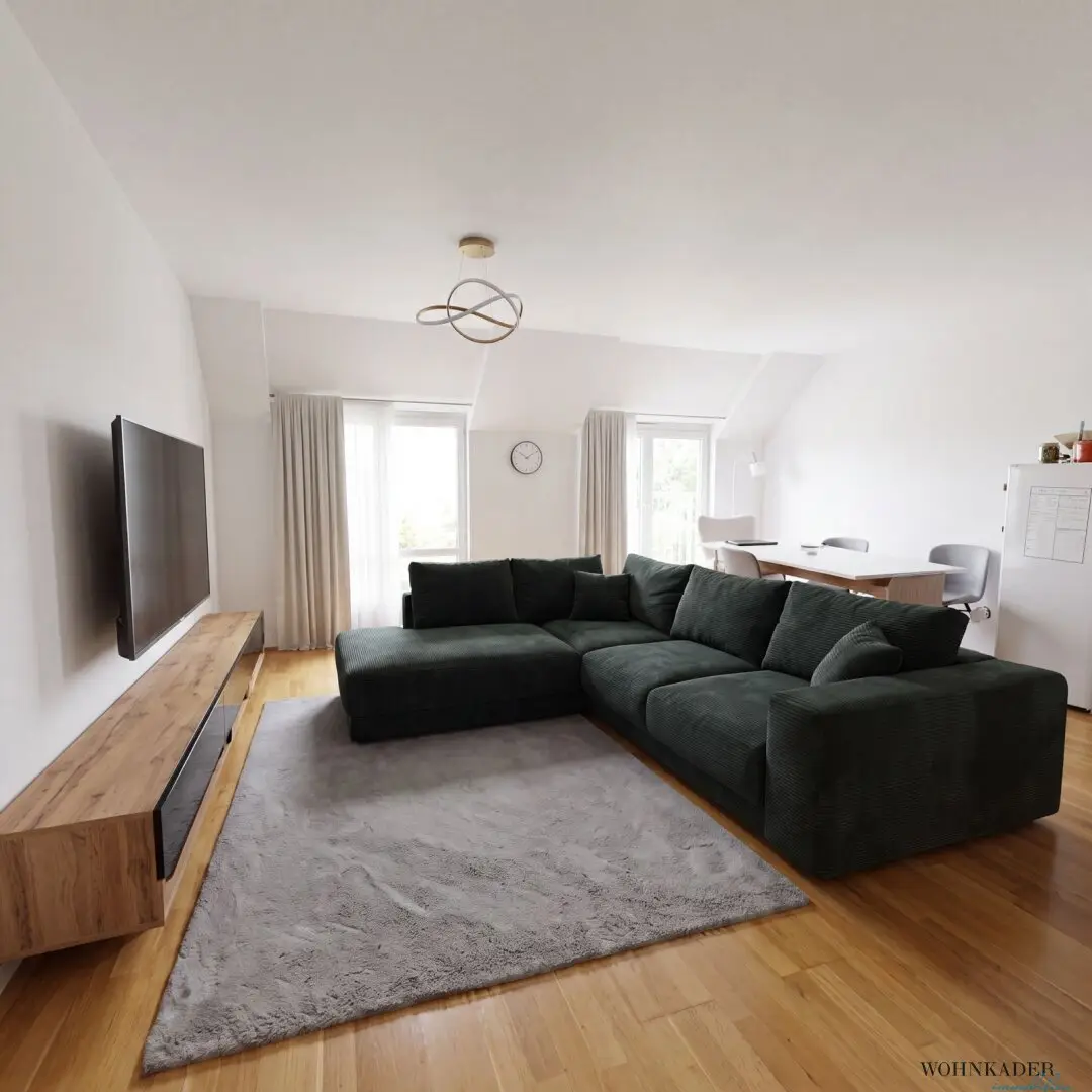 Bright 3-room apartment with air conditioning and district heating