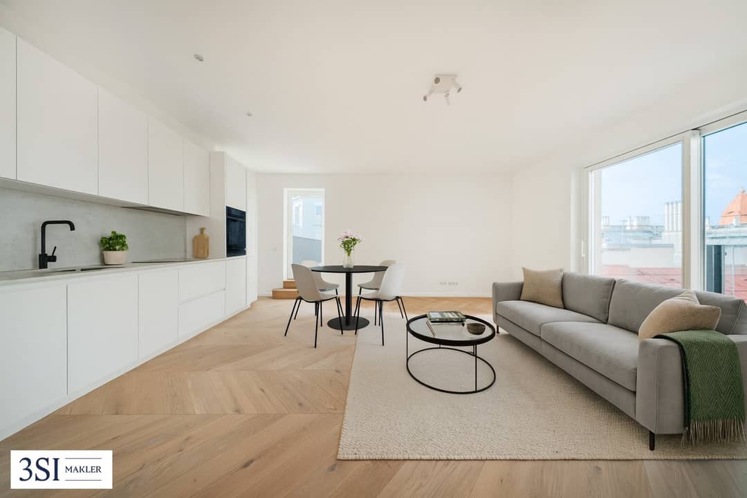 Dachgeschosswohnung mit Terrasse am Park