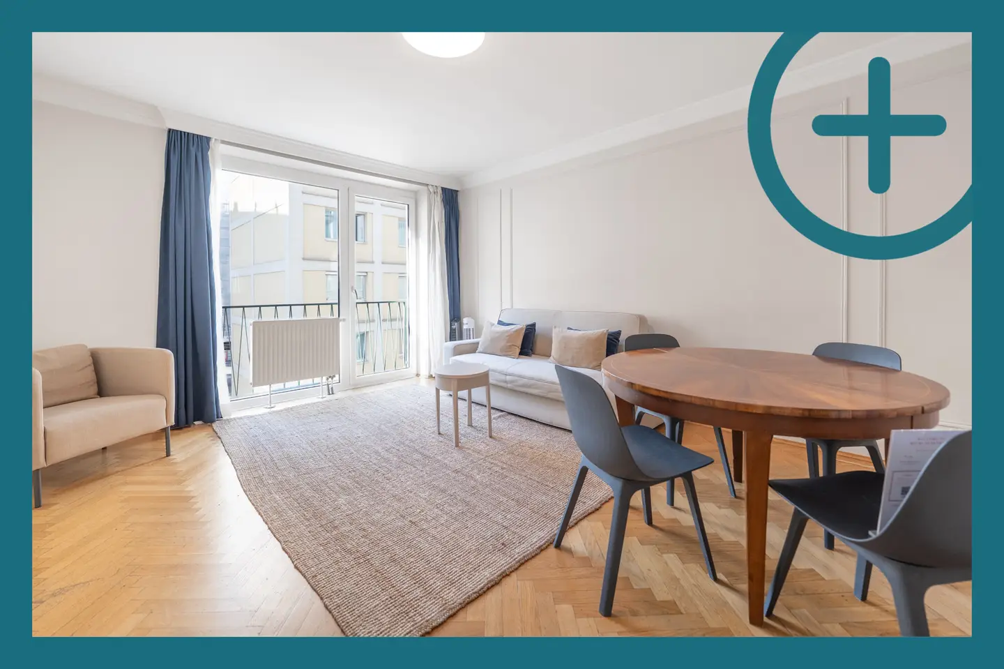 Bright period apartment near the Danube Canal