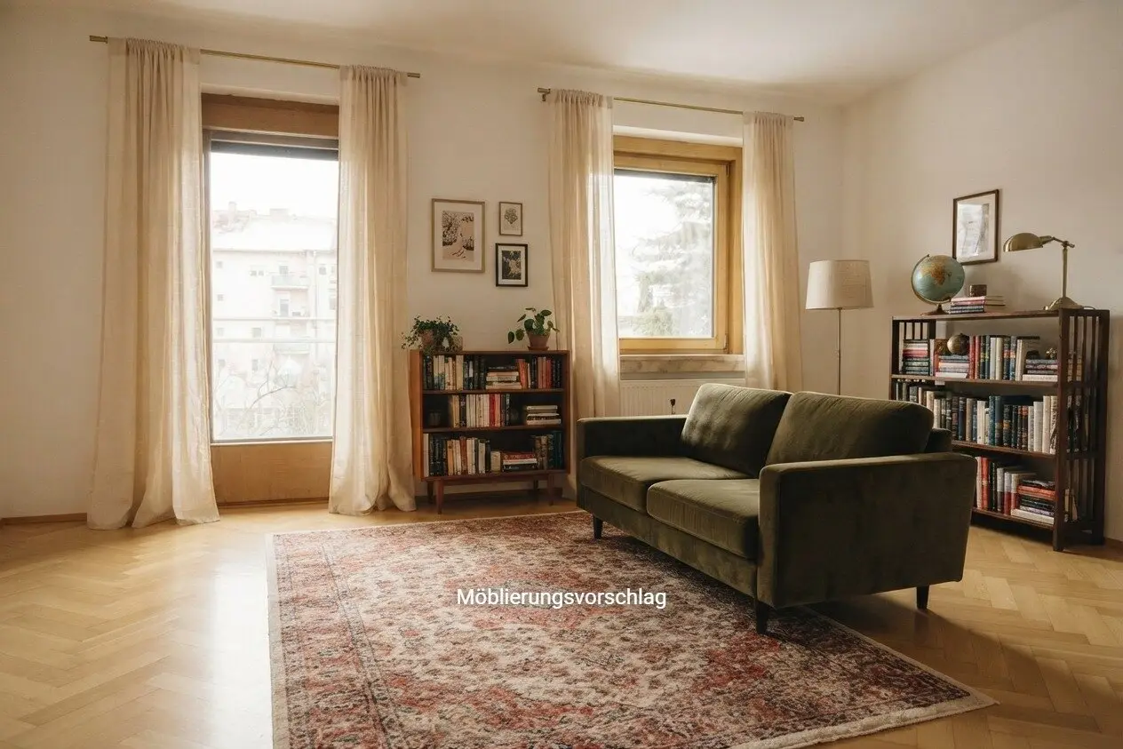 Spacious, bright 3-room apartment with balcony in Geidorf, near Maut Andritz