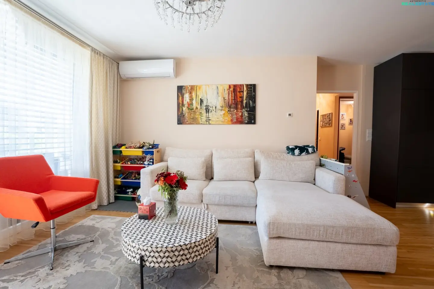 CITY. GREEN. HOME. | Elegant and stylish 3-room apartment with balcony and air conditioning
