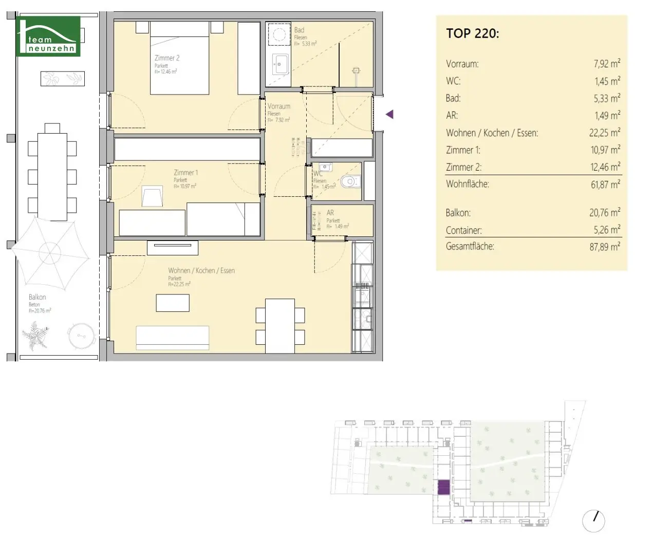 Innovation trifft Wohnkomfort - Gut geschnittene 3-Zimmer-Wohnung mit Balkon in der Smart City Graz!