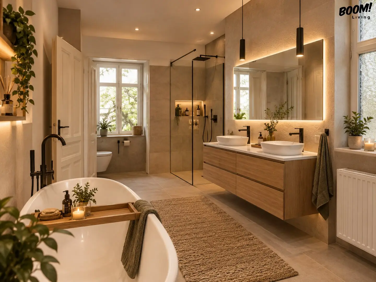 Beautifully completely renovated 2-room old building apartment with modern bathroom
