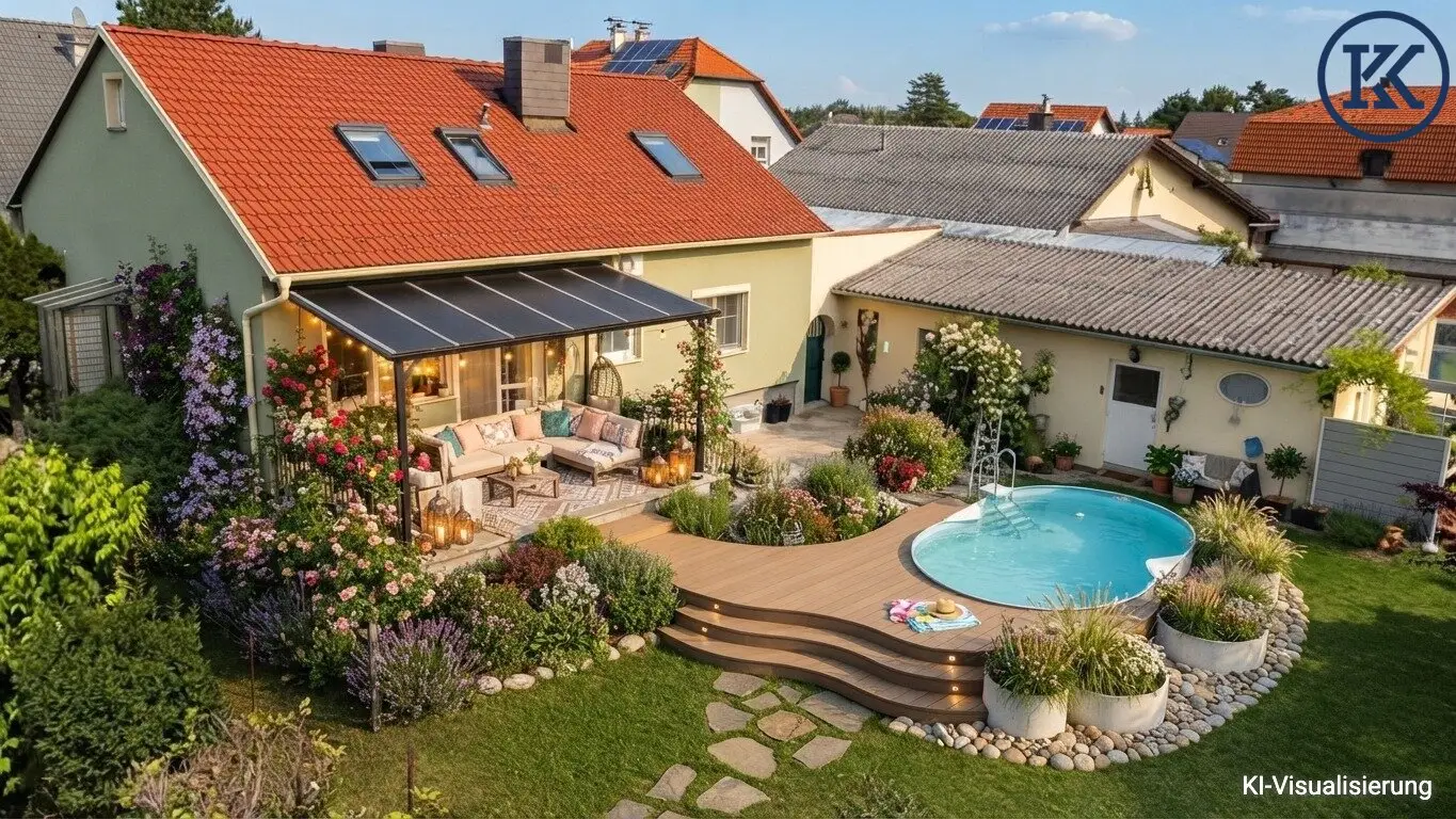 Saniertes Einfamilienhaus mit großem Garten in sehr guter Lage und ausgezeichneter Infrastruktur.